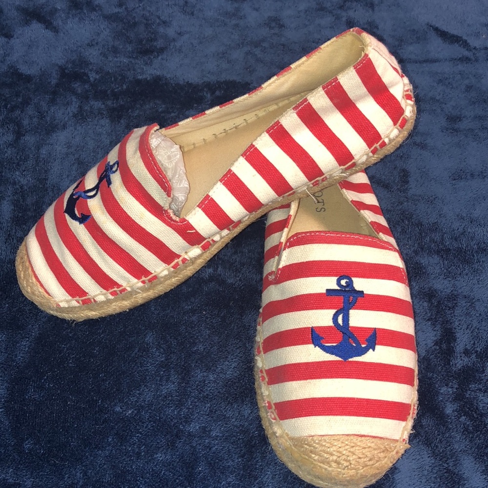 Talbots Nautical Anchor Espadrilles size 7 - Picture 2 of 9